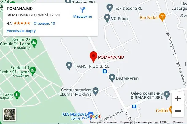 Карта локации Candele.md